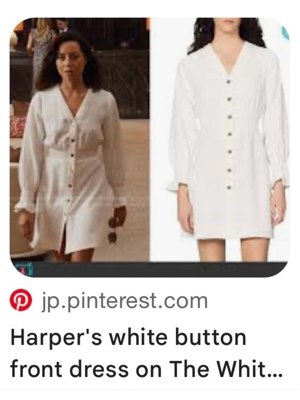 Sandro Lylie White Button Dress - Picture 2 of 9